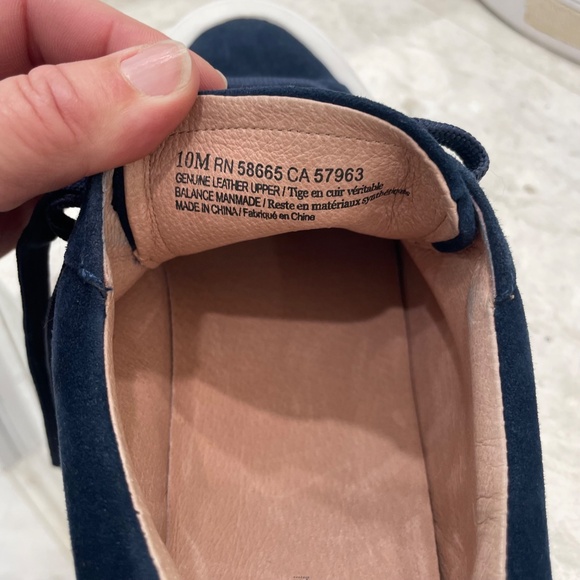 CASLON {10} Sneakers Platform Blue Suede Espadrille Styling NWT - Picture 2 of 8